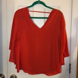 NY&C Orange Blouse